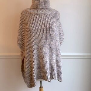LOFT Turtleneck Poncho Sweater - NEW WITH TAGS